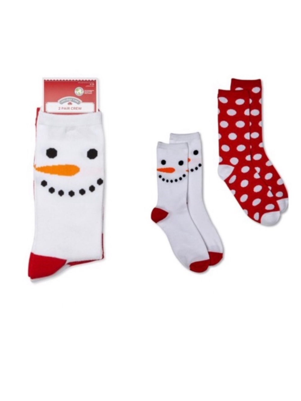 Holiday Time Ladies 2 Pack Crew Socks
